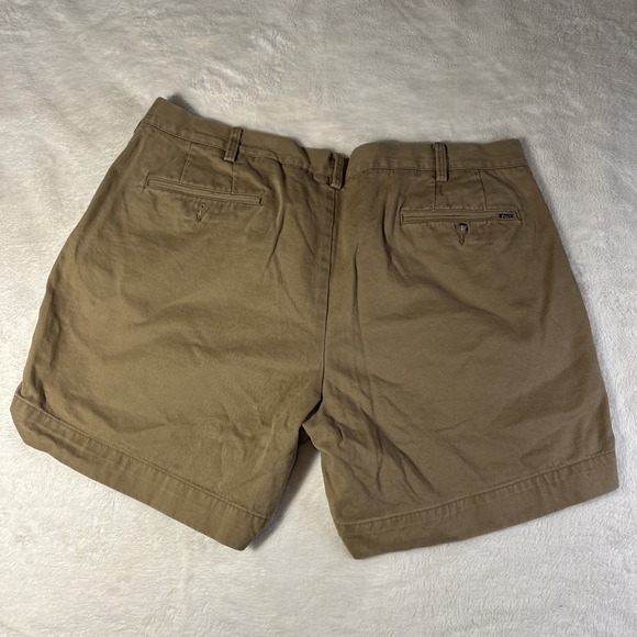 Polo Ralph Lauren Chino Shorts Mens 40 Brown Tan 6" Inseam Classic Fit Preppy - Picture 7 of 8